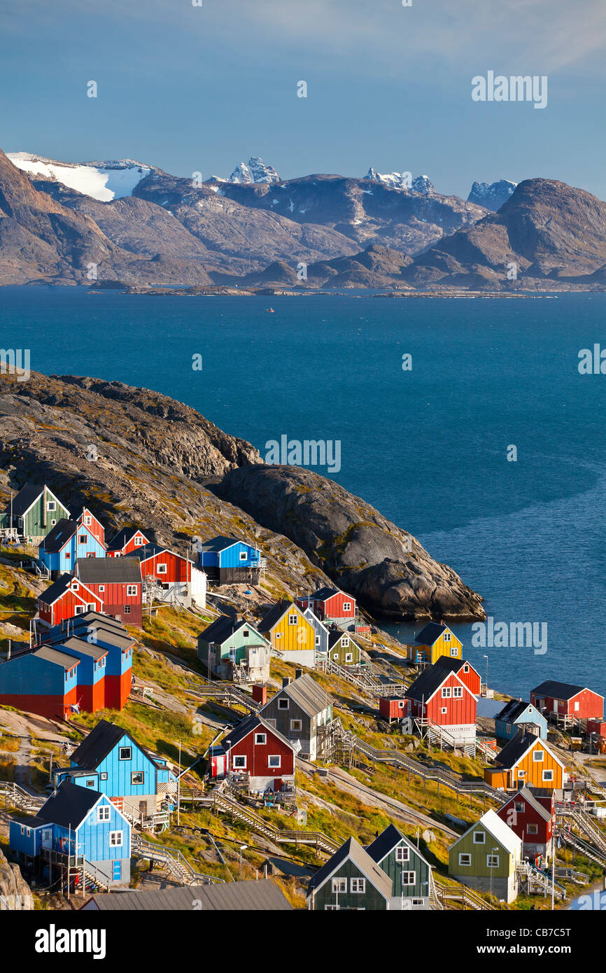 Kangaamiut, Grönland Stockfoto