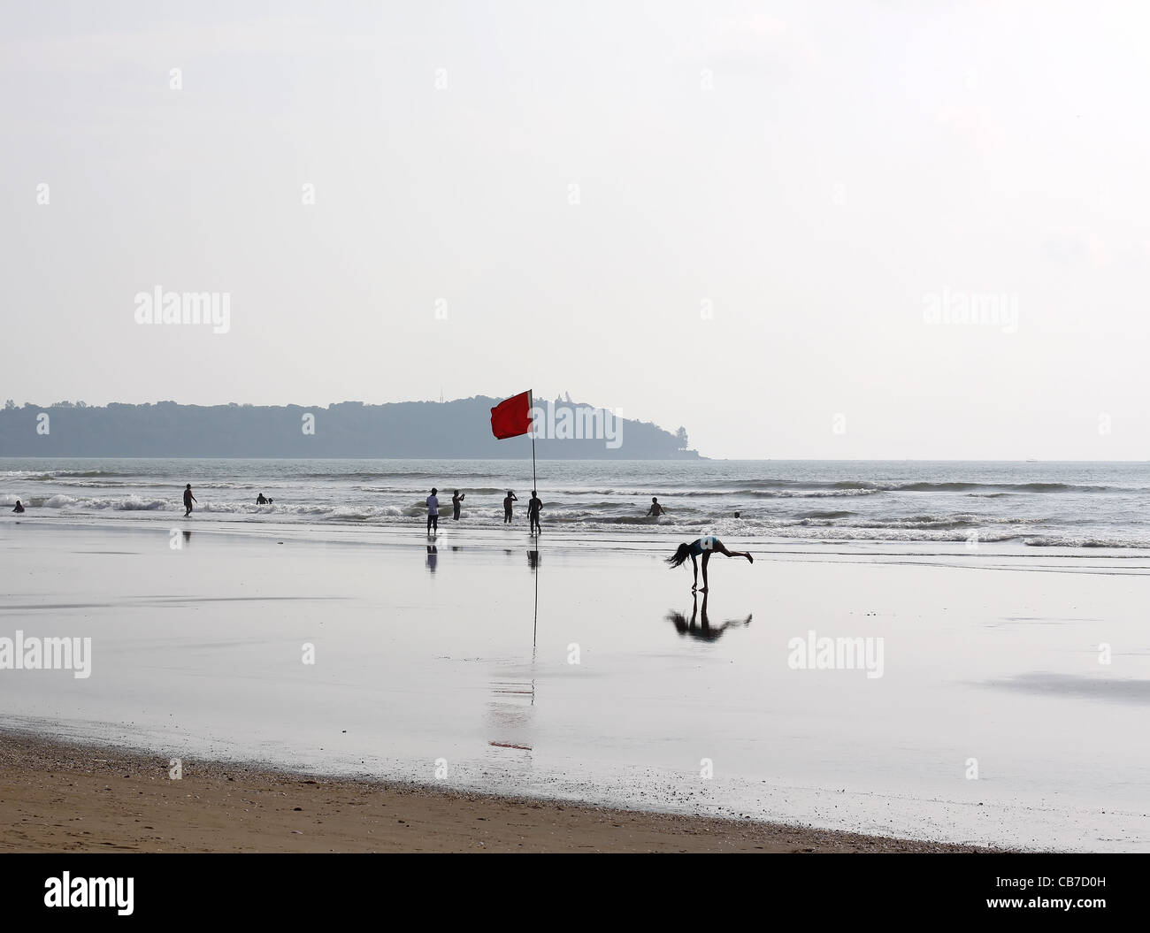 Strand in Goa Stockfoto