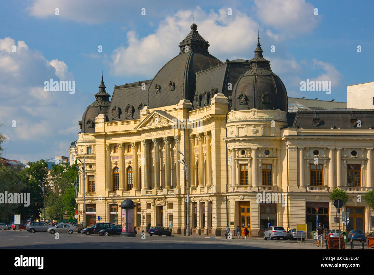 Nationalbibliothek, Bukarest, Rumänien Stockfoto