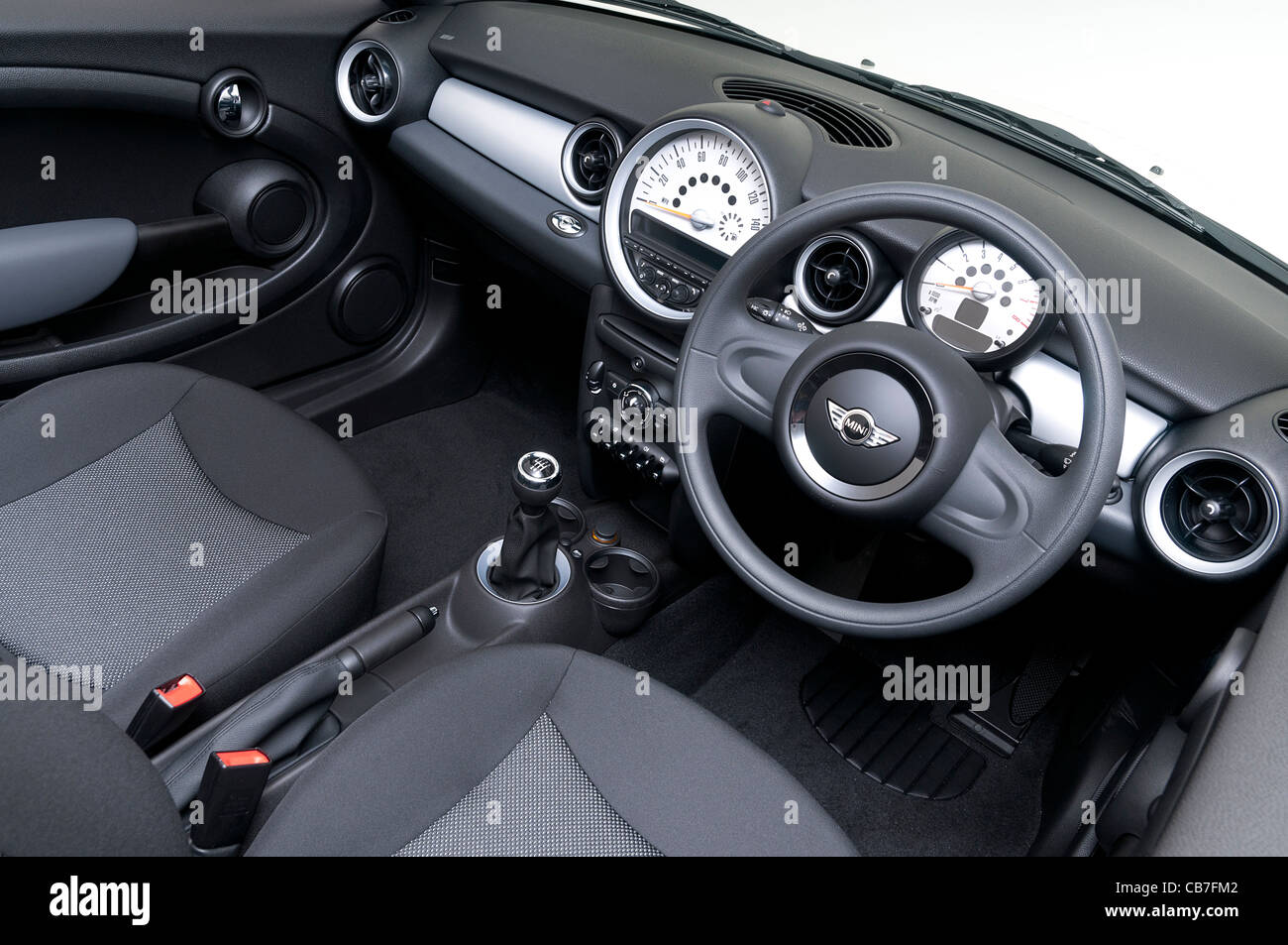 2011 Mini One Cabrio Innenausstattung Stockfotografie - Alamy