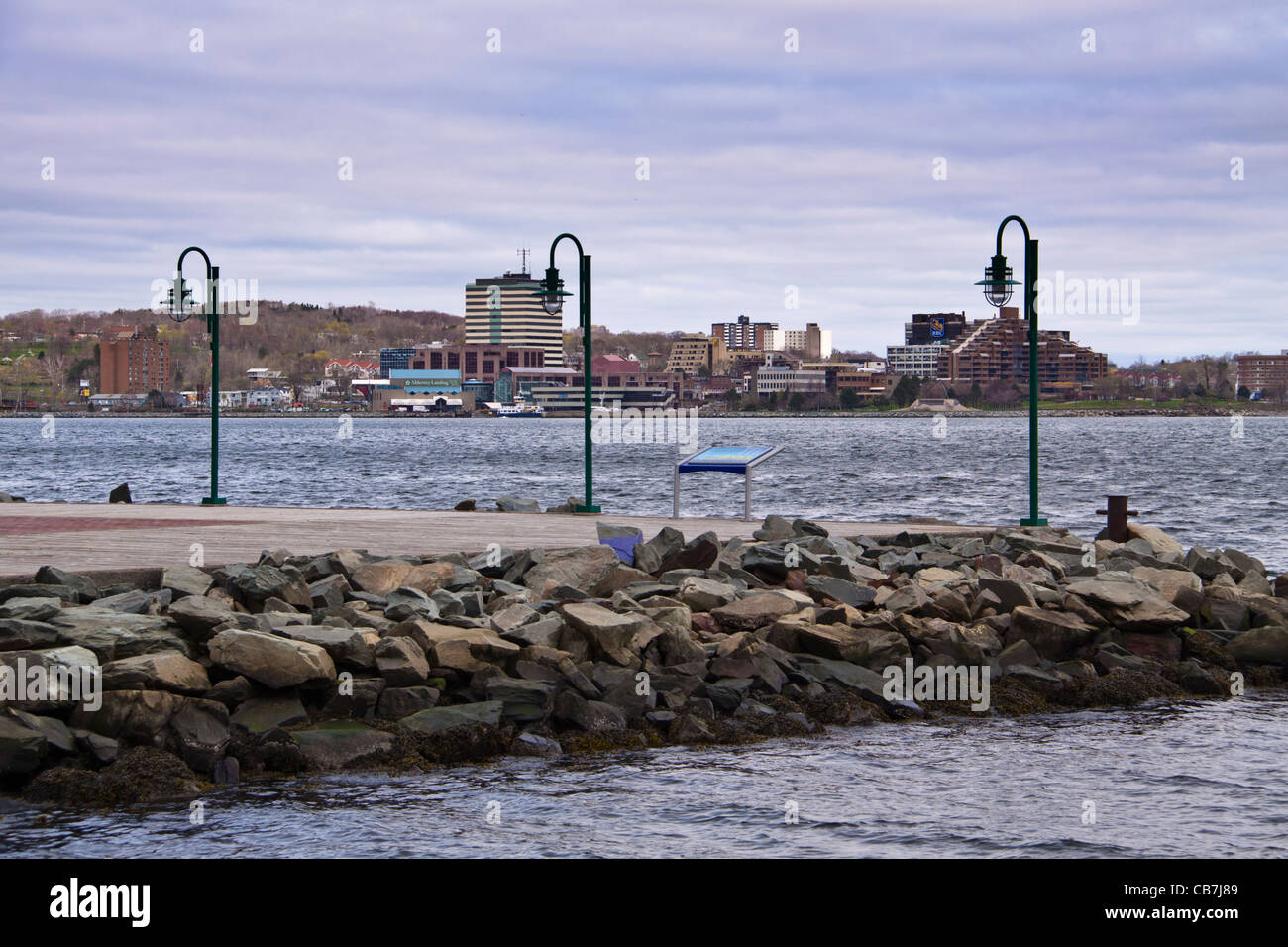 Halifax Hafen (Halifax Halbinsel) und Innenstadt, Nova Scotia, Kanada. Stockfoto