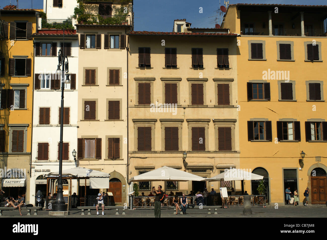 Piazza di Santa Croce, Florenz Stockfoto