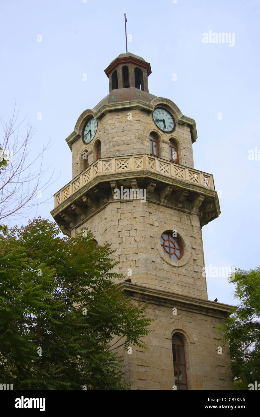 Uhrturm, Varna, Bulgarien Stockfoto