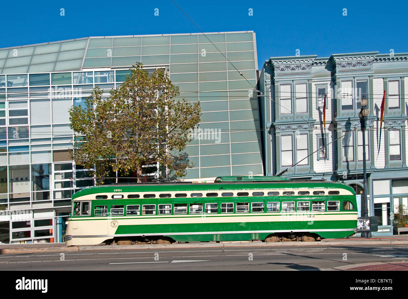 San Francisco Erbe Straßenbahnen F-Line 30 Oldtimer Straßenbahnen Kalifornien USA Stockfoto