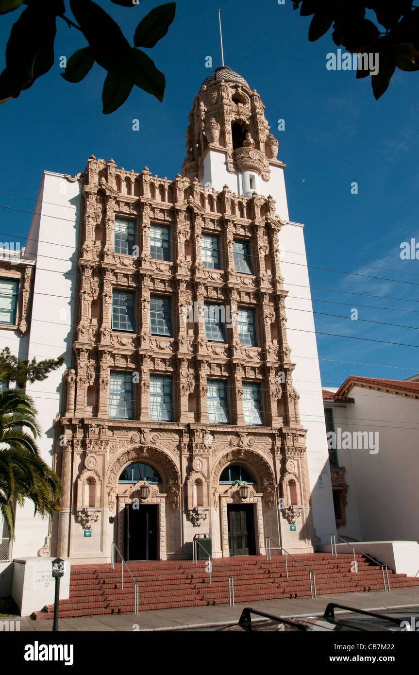 Mission San Francisco de Asis High School California Kirche Kloster USA American Vereinigte Staaten von Amerika Stockfoto