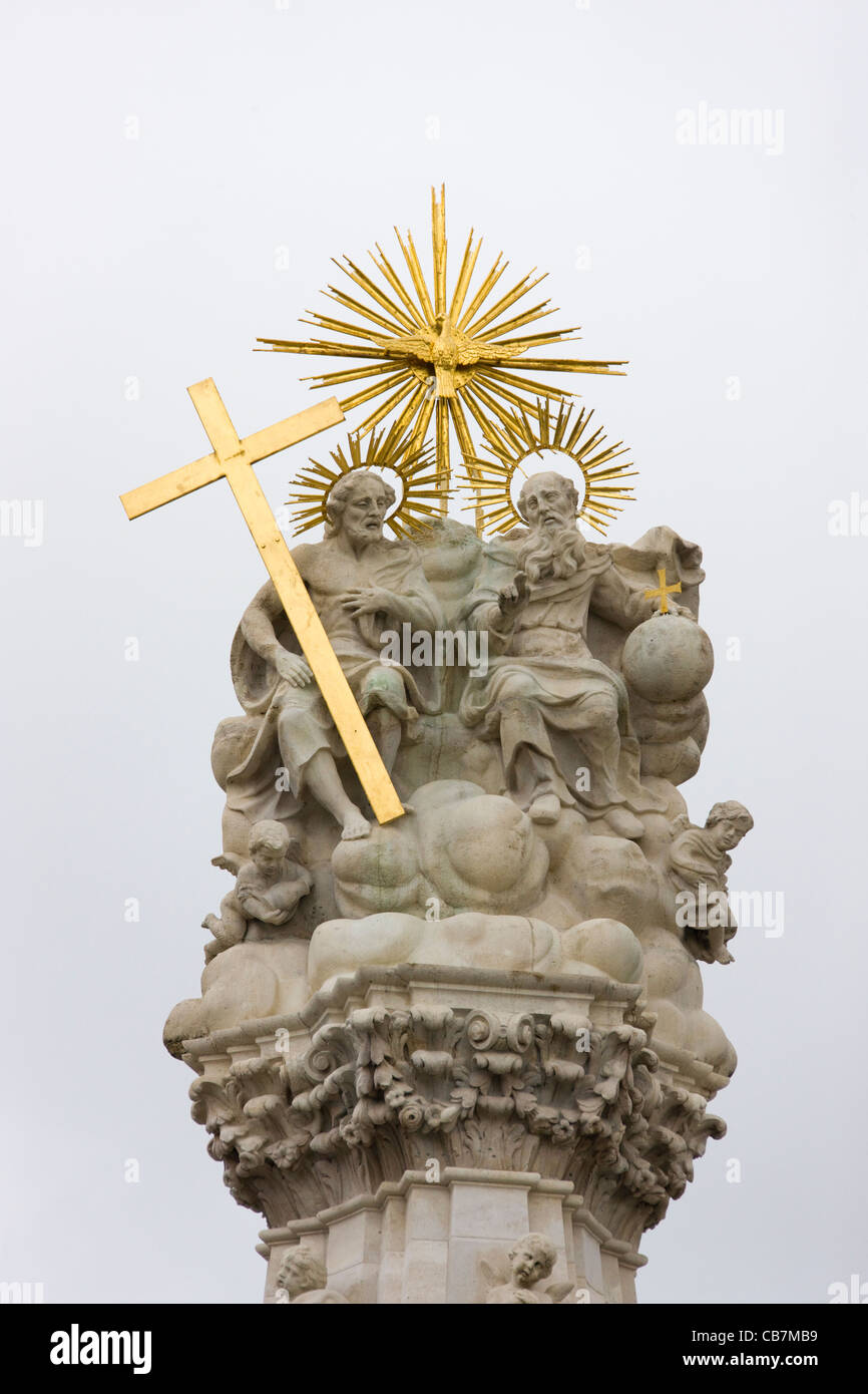 Statue, Fischerbastei, Schlossberg, Budapest, Ungarn Stockfoto