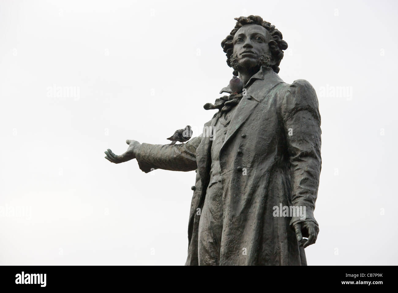 Statue von Alexander Puschkin, Sankt Petersburg, Russland Stockfoto