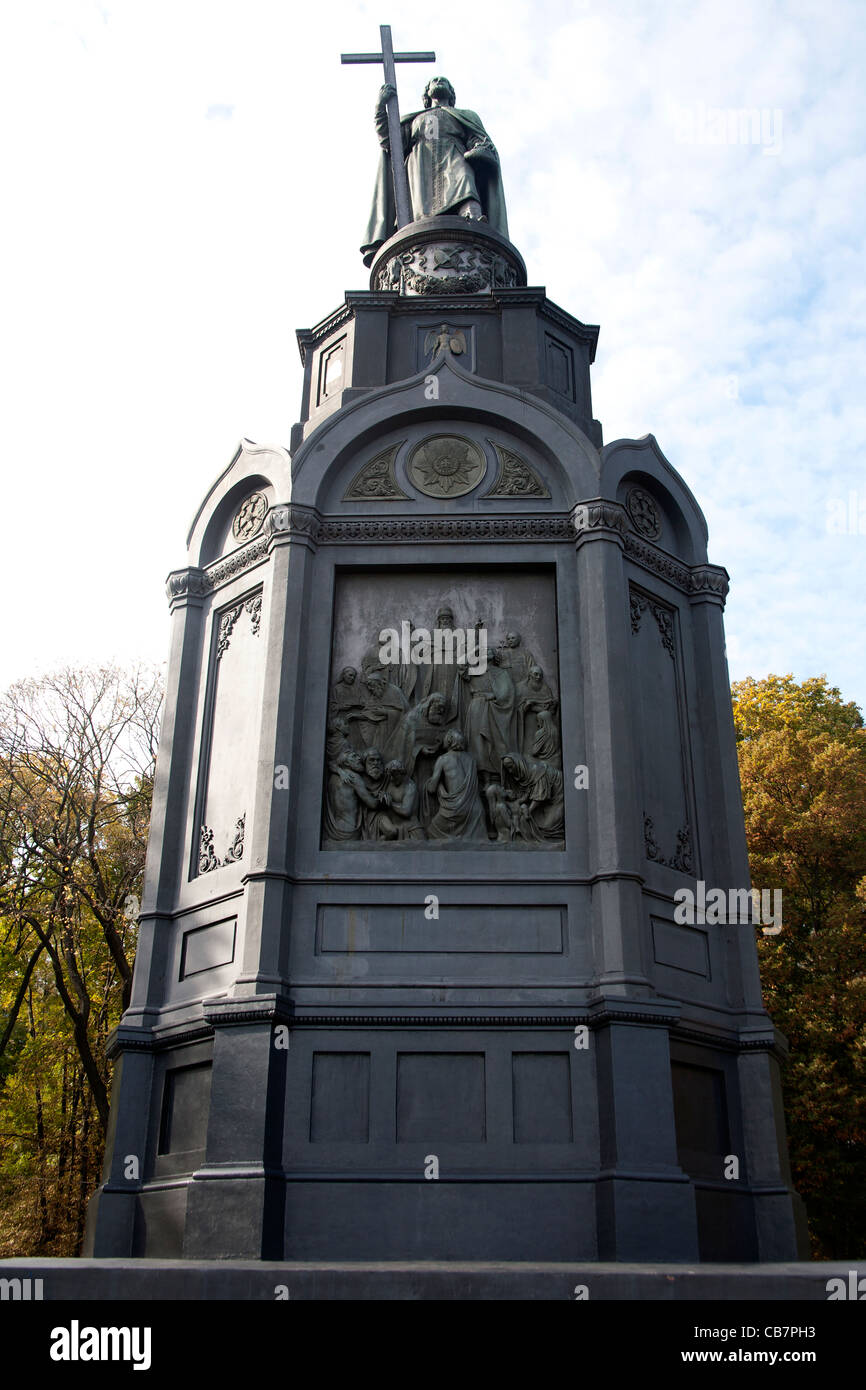 Statue von St. Volodymyr besang Hill Kiew Ukraine Stockfoto