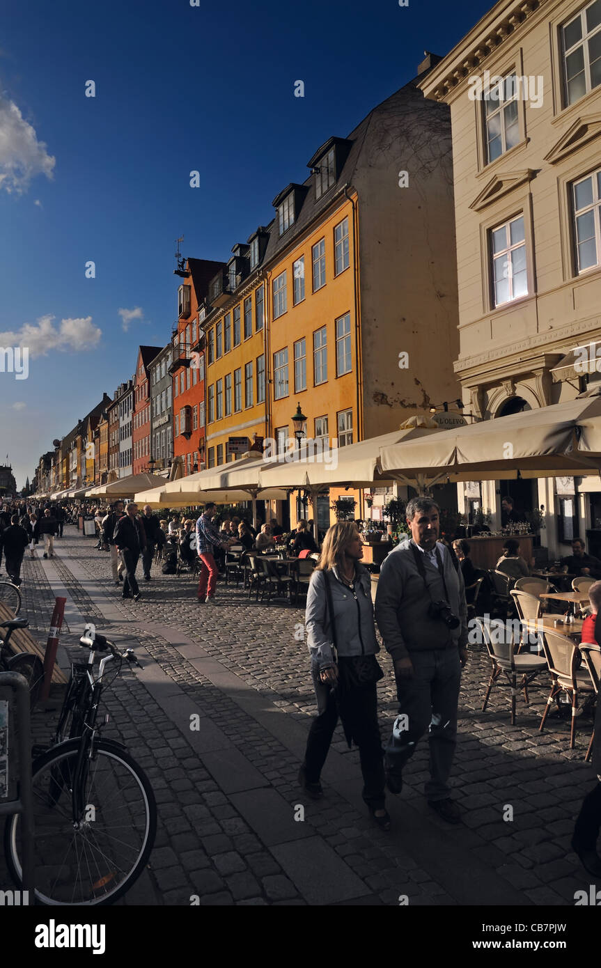 : Kopenhagen Nyhavn, Hovedstaden, Stockfoto