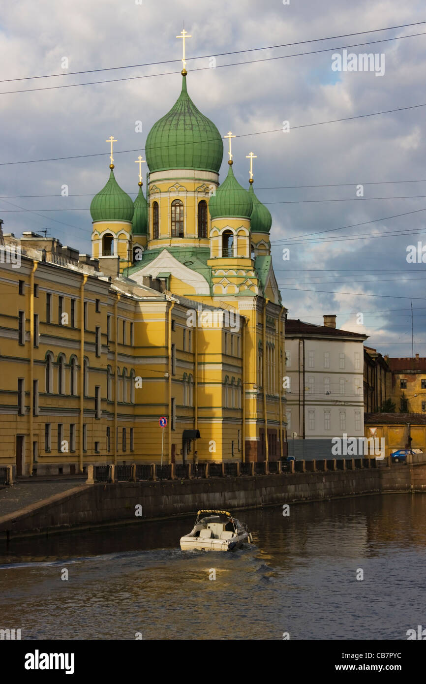 Die Kirche von St.Isidor Yurievsky und Nikolai Inneres, Sankt Petersburg, Russland Stockfoto