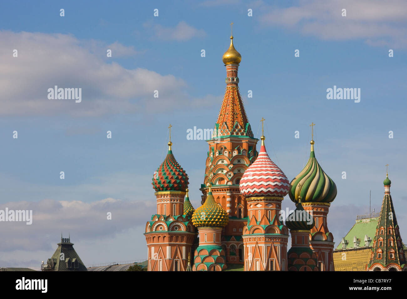 Basilius Kathedrale auf dem Roten Platz, Moskau, Russland Stockfoto