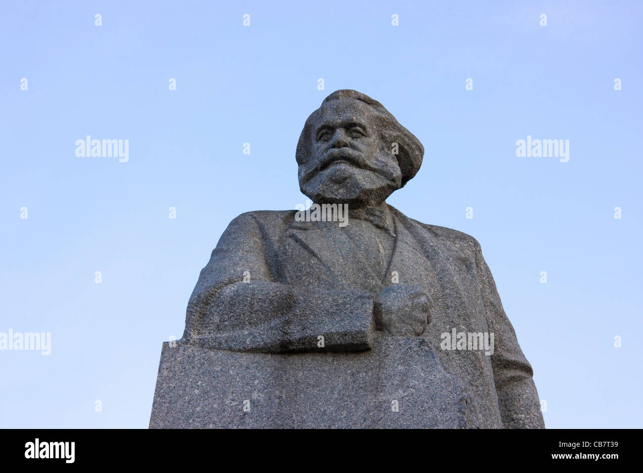 Statue von Karl Marx, Moskau, Russland Stockfoto