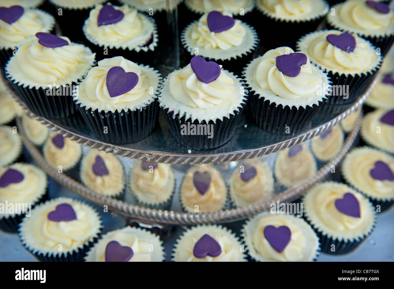 Hochzeitstorten-cup Stockfoto
