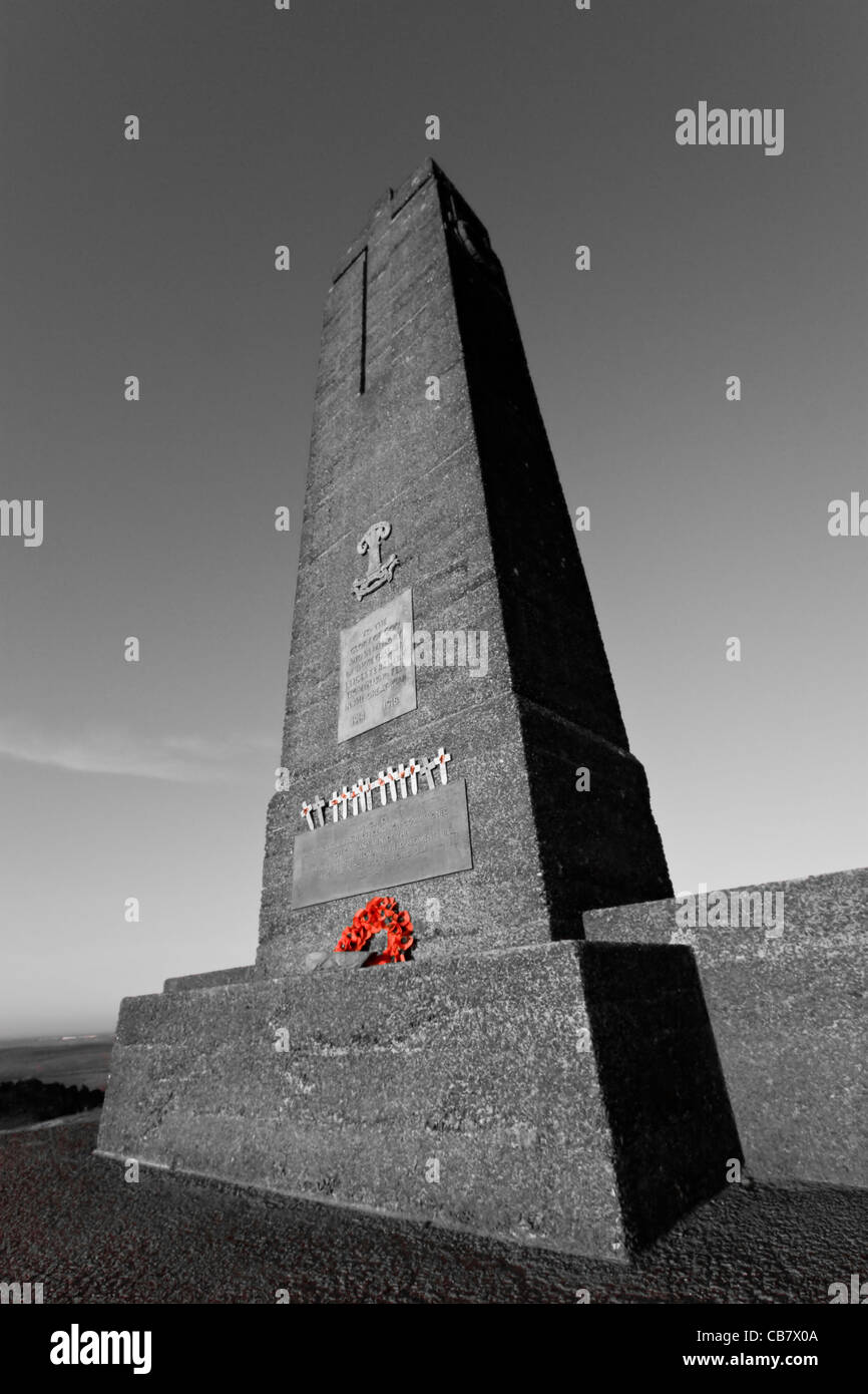 Kriegsdenkmal in Bradgate Park Stockfoto