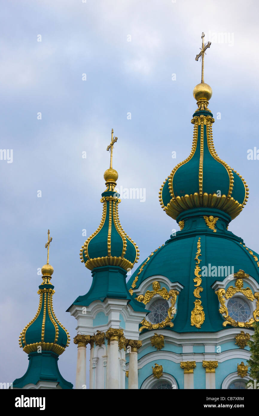 St.-Andreas Kirche, Kiew, Ukraine Stockfoto