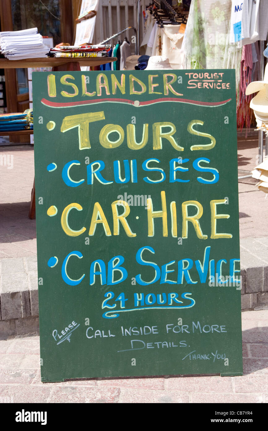 Malta: touristische Zeichen Stockfoto