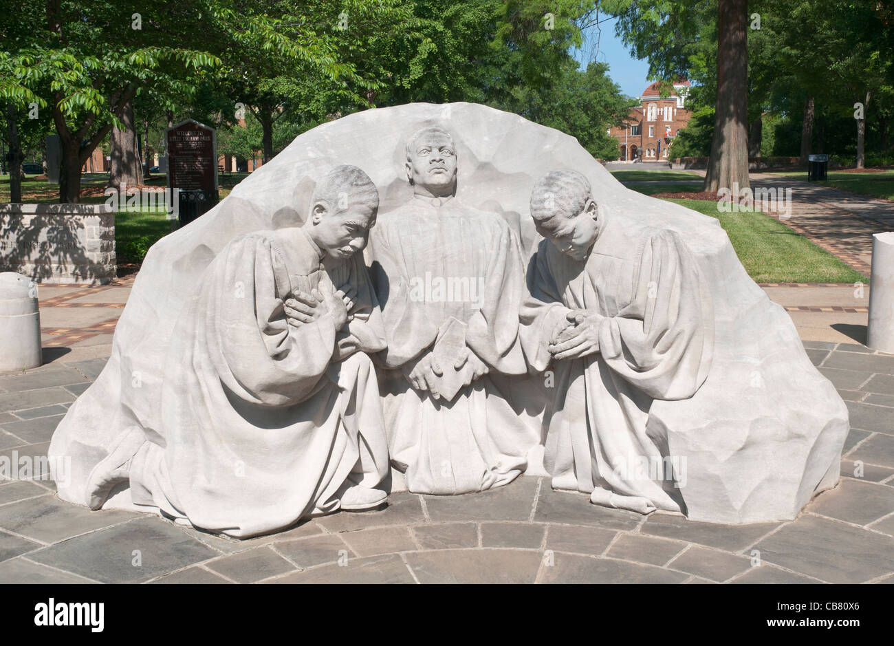 Alabama, Birmingham, Kelly Ingram Park Statue "Friede sei noch" Stockfoto