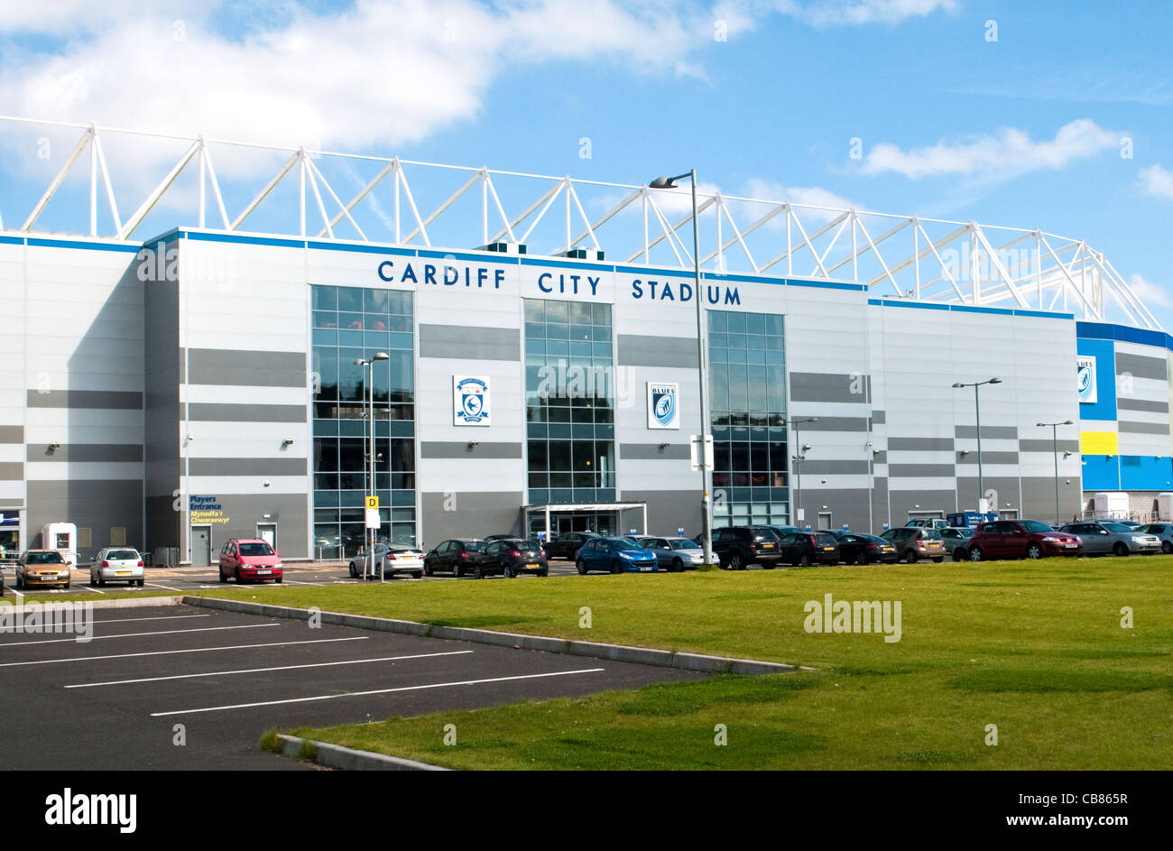Cardiff City Football Stadium in Leckwith Cardiff auch verwendet durch die Cardiff Blues-Rugby-team Stockfoto