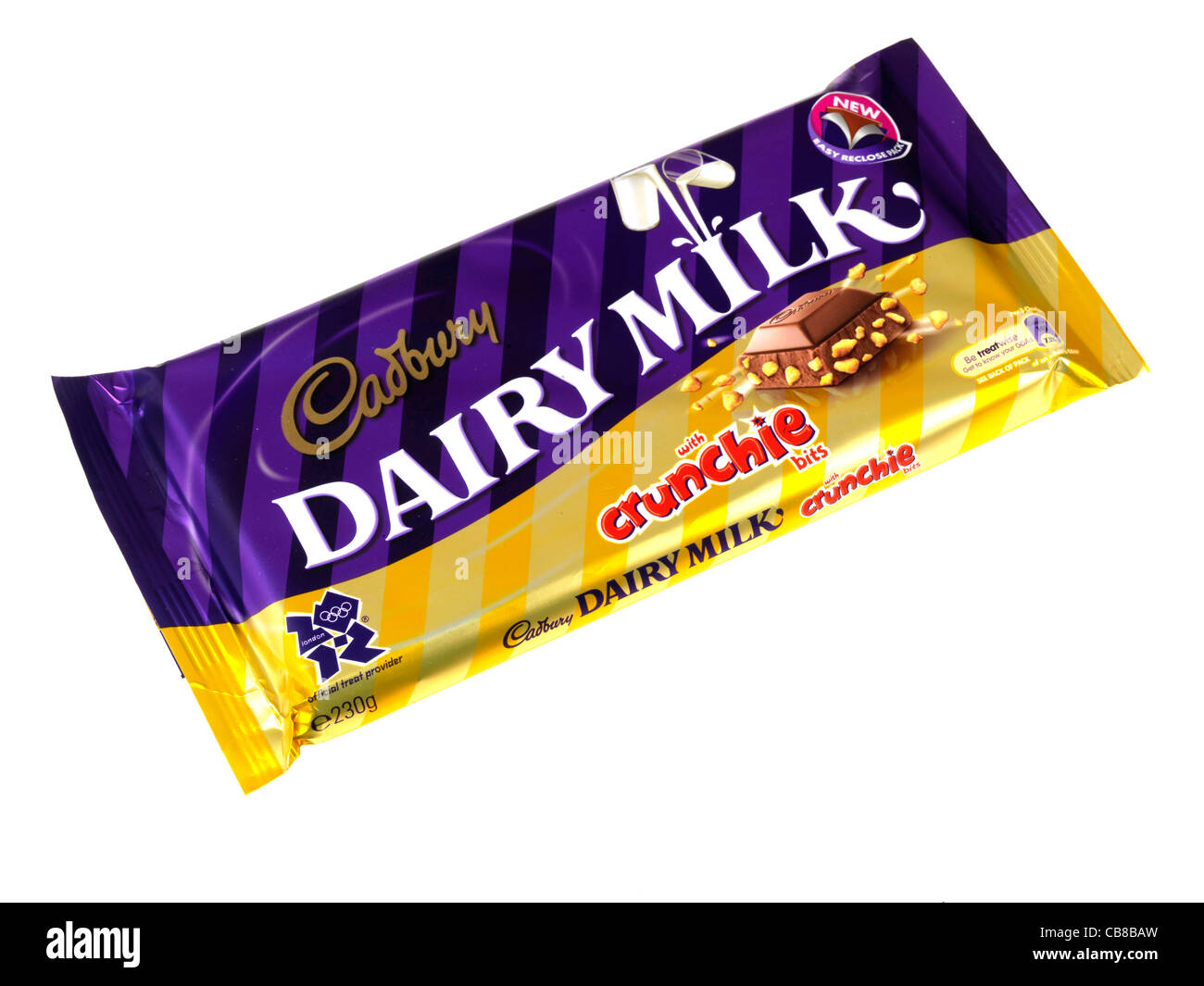 Cadbury Dairy Milk Crunchie Schokoriegel Stockfoto