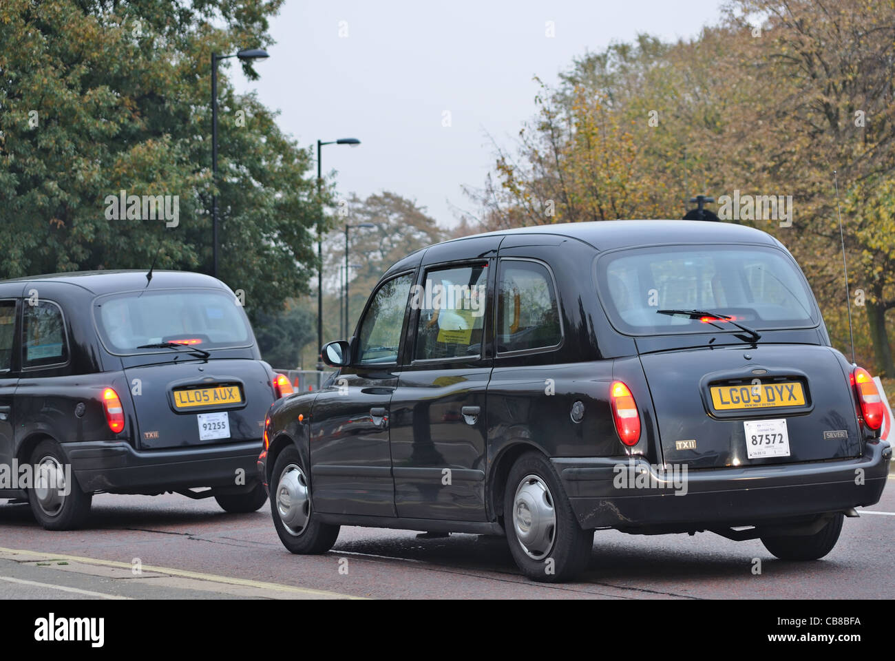 London: London Taxi - Taxi Stockfoto