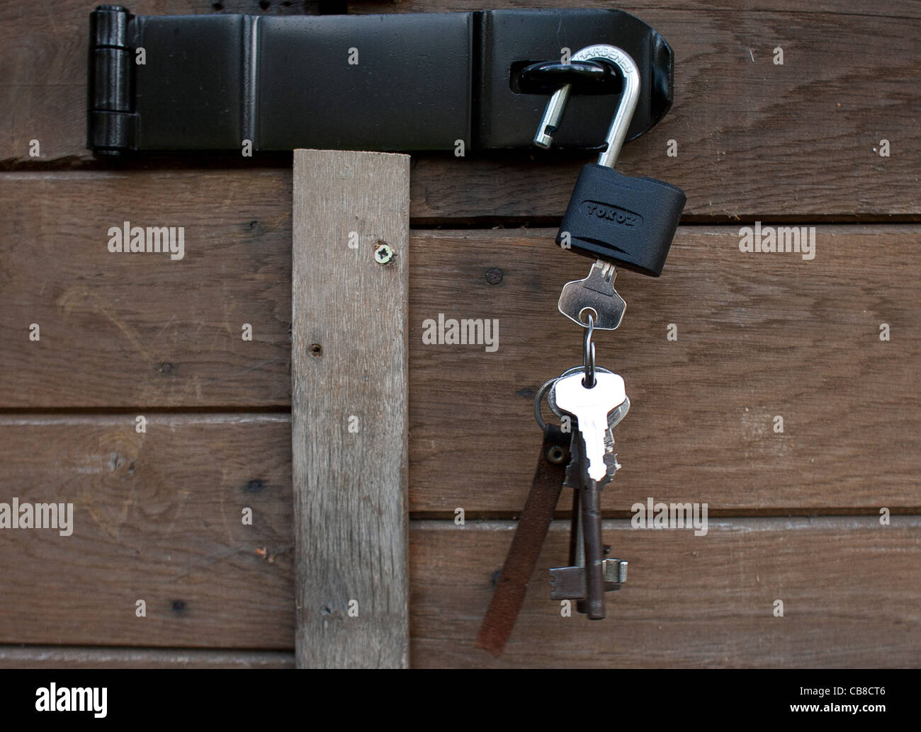 Sperre, Bindung, Schlüssel, sperren, Vorhängeschloss, Hasp (CTK Foto/Petr Mlch) Stockfoto