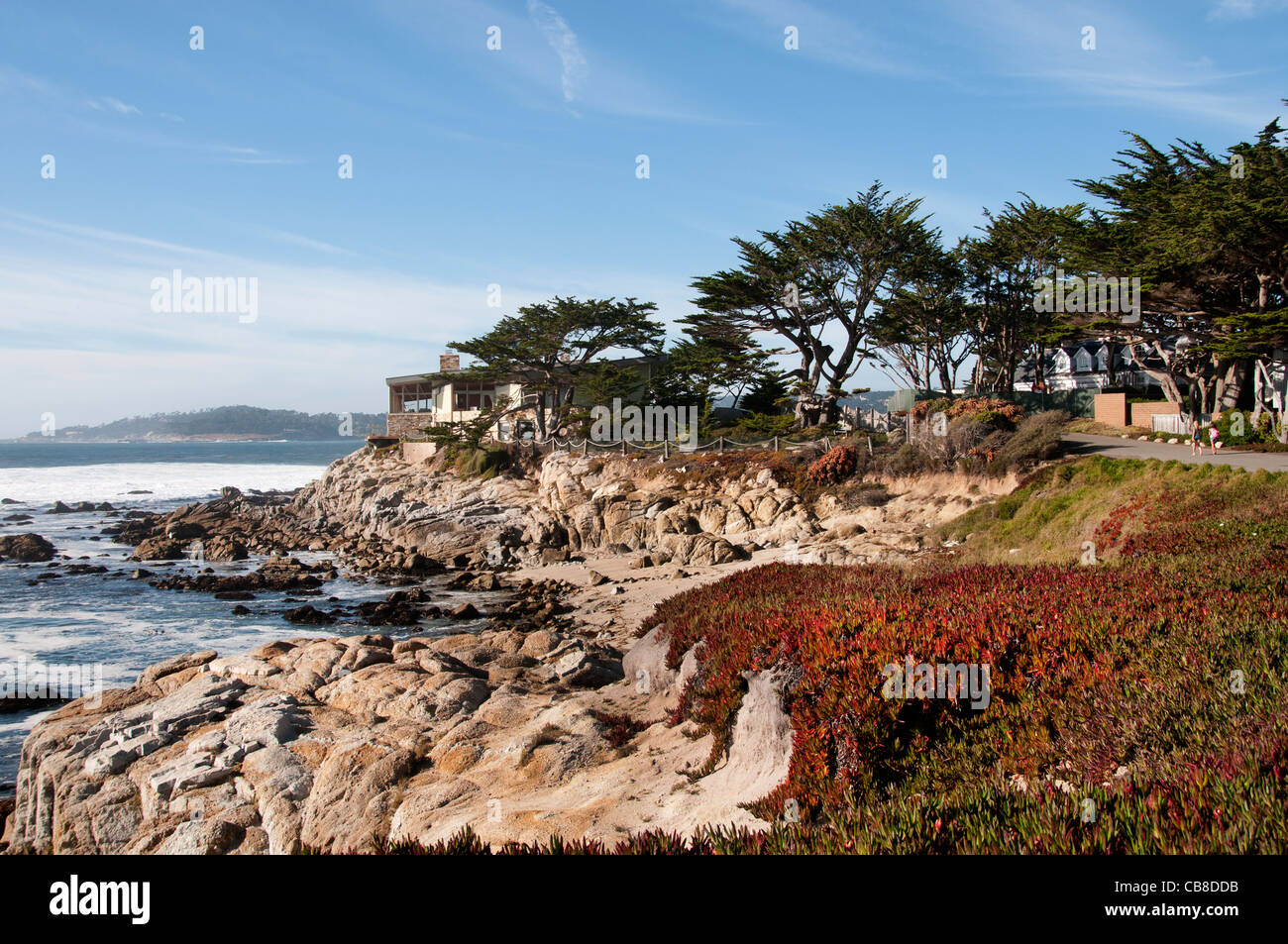 Carmel Meer Strand Felsen Wellen Big Sur, Kalifornien Vereinigte Staaten Stockfoto