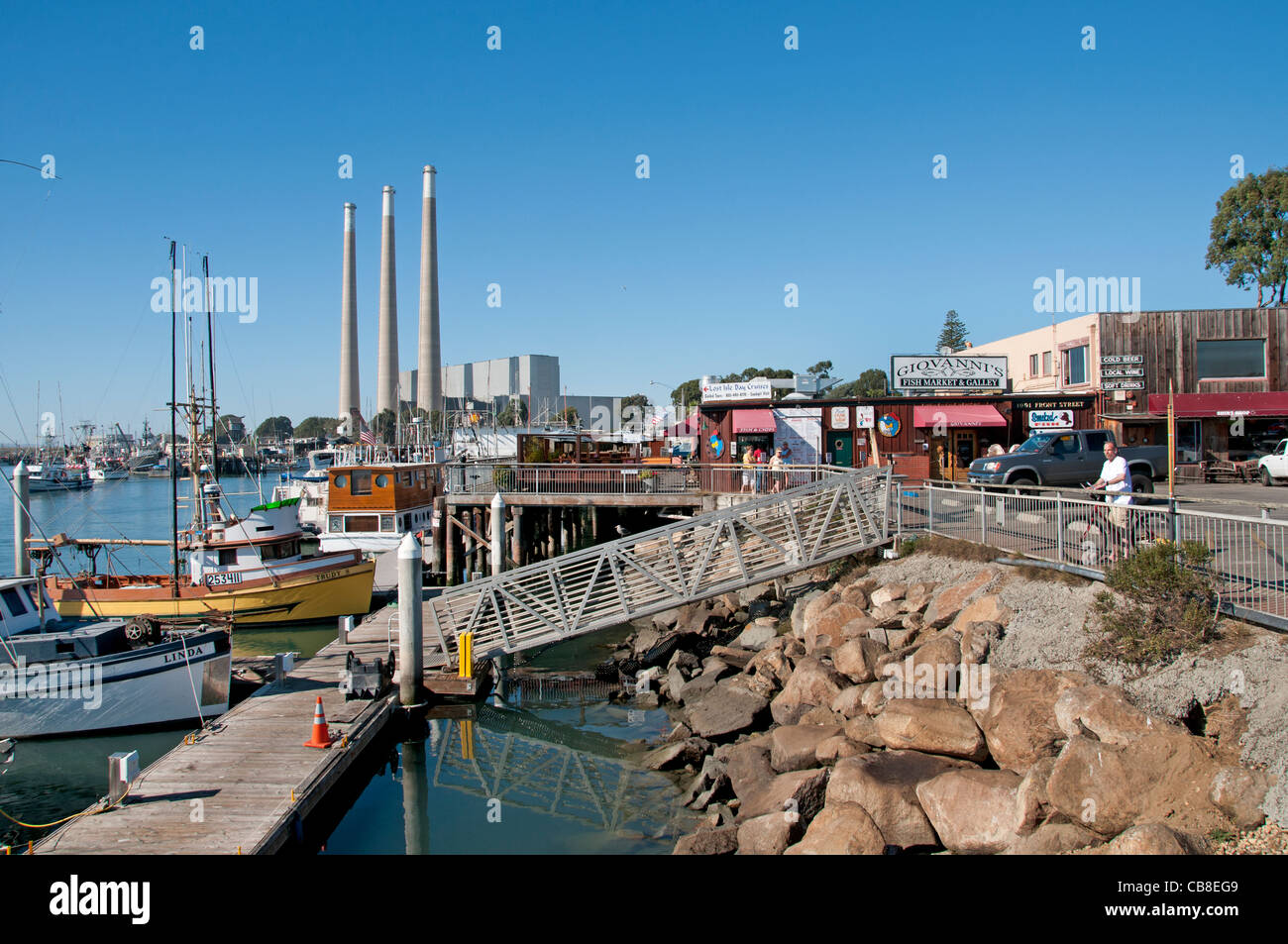 Morro Bay Kalifornien Port Sea Harbor USA Stockfoto