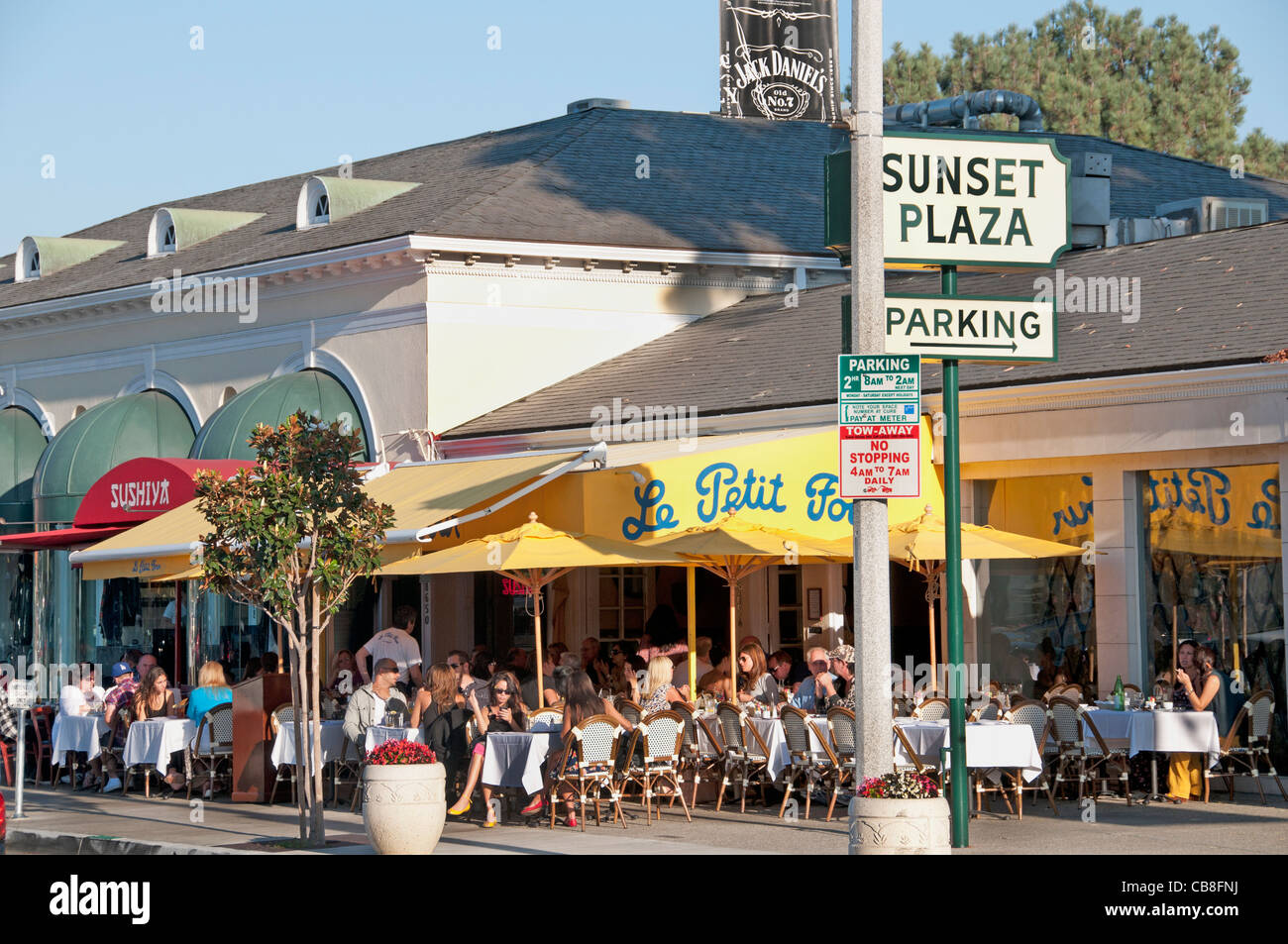 Sunset Boulevard Beverly Hills Los Angeles USA Stockfoto