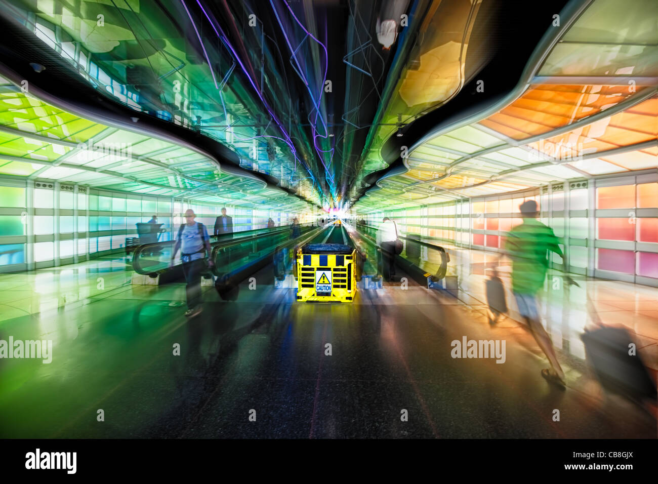 Flughafen-terminal, Chicago, O'hare Stockfoto