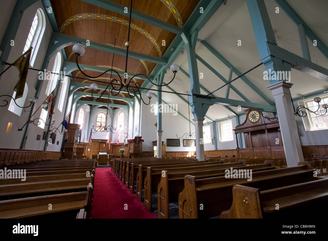 Begijnhof Reform Kapelle in Amsterdam, Niederlande Stockfoto