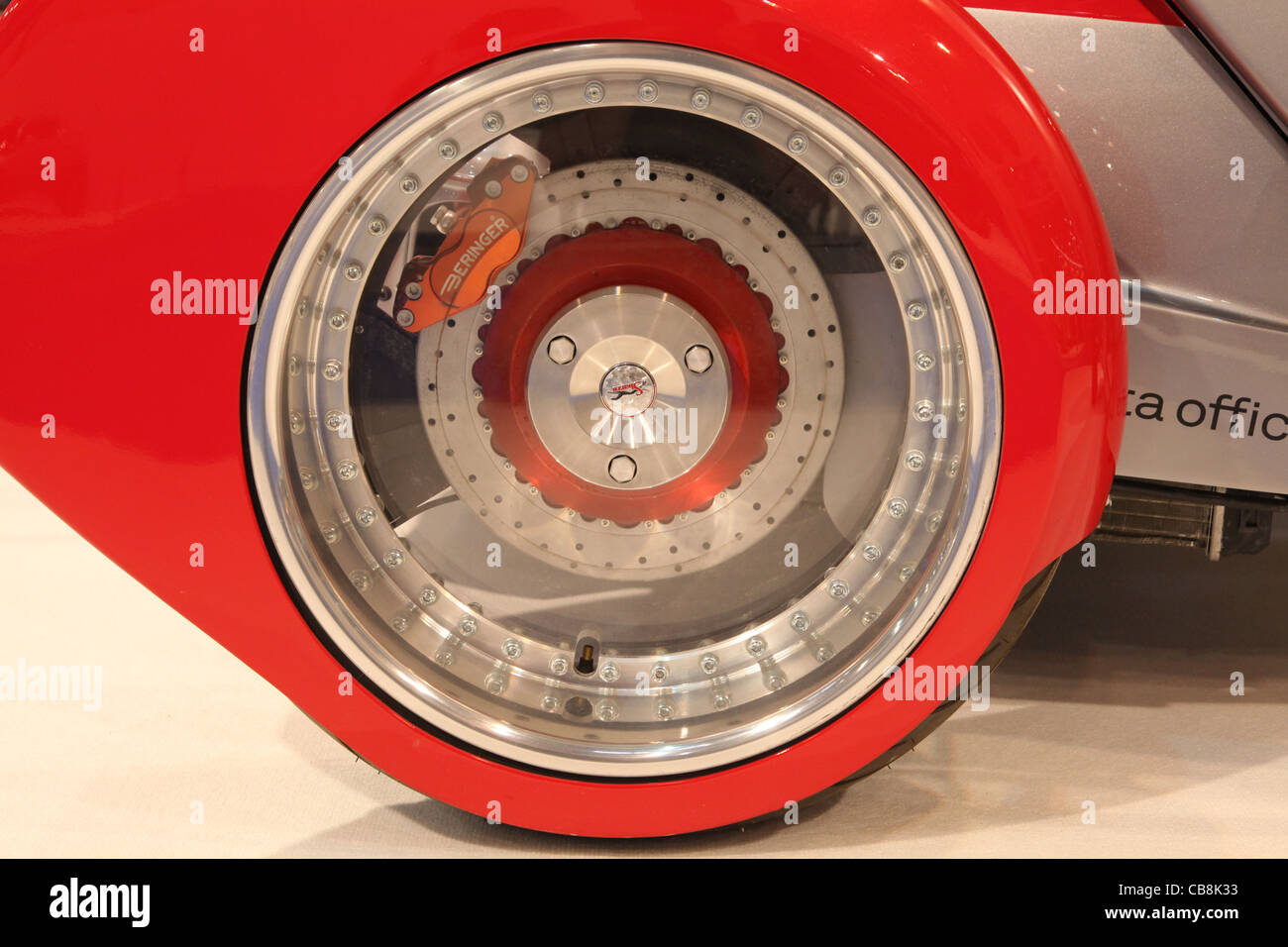 Innovative Bremssystem des Sbarro zwei für 100 Concept Car auf der Essen Motor Show in Essen gezeigt Stockfoto