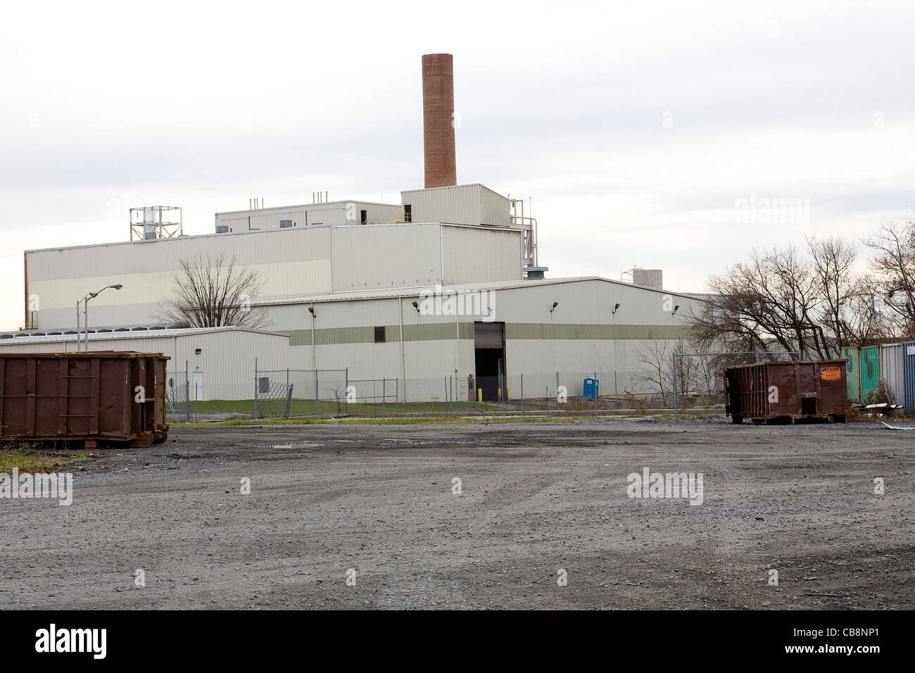 Ein Blick auf die Harrisburg, Pennsylvania-Müll-Verbrennungsanlage. Stockfoto