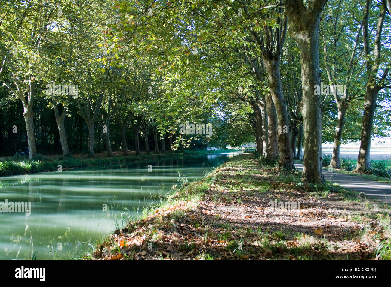 Canal Lateral De La Garonne Stockfoto