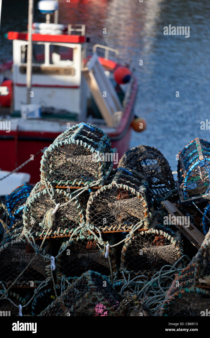 Hummerfallen, Crail, East Neuk of Fife, Schottland Stockfoto