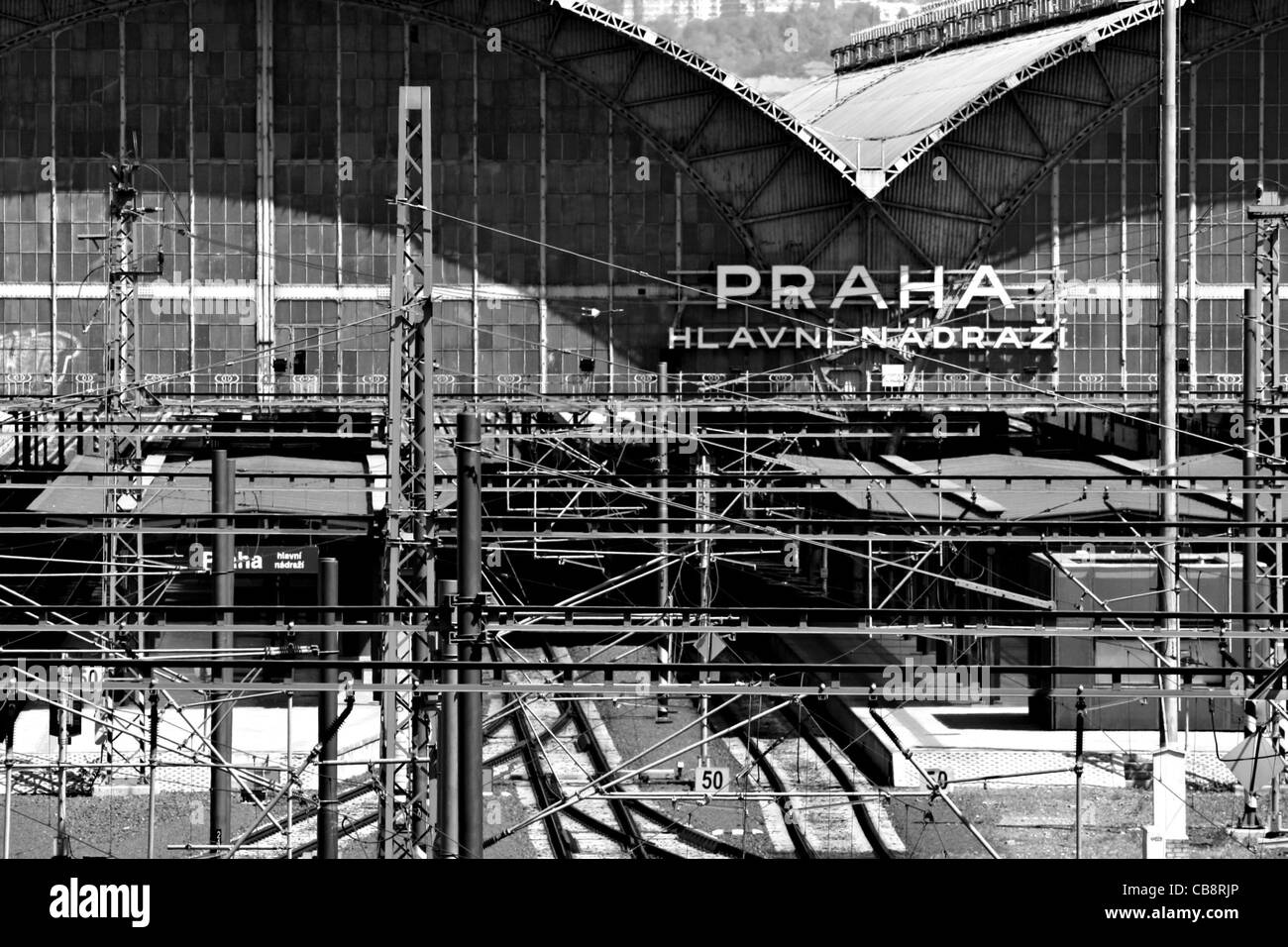 Prag Hauptbahnhof Stockfoto