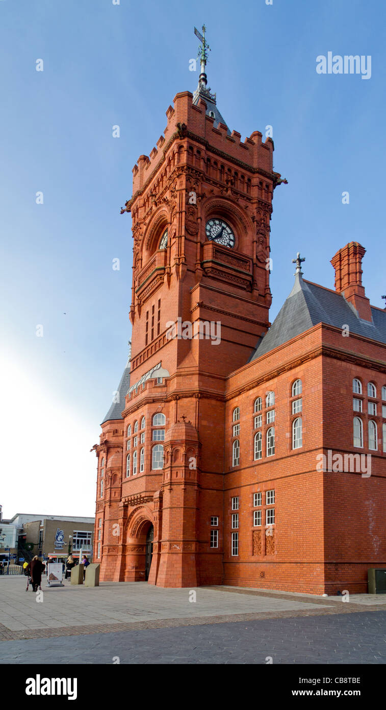 Pierhead Gebäude, Cardiff Bay Stockfoto