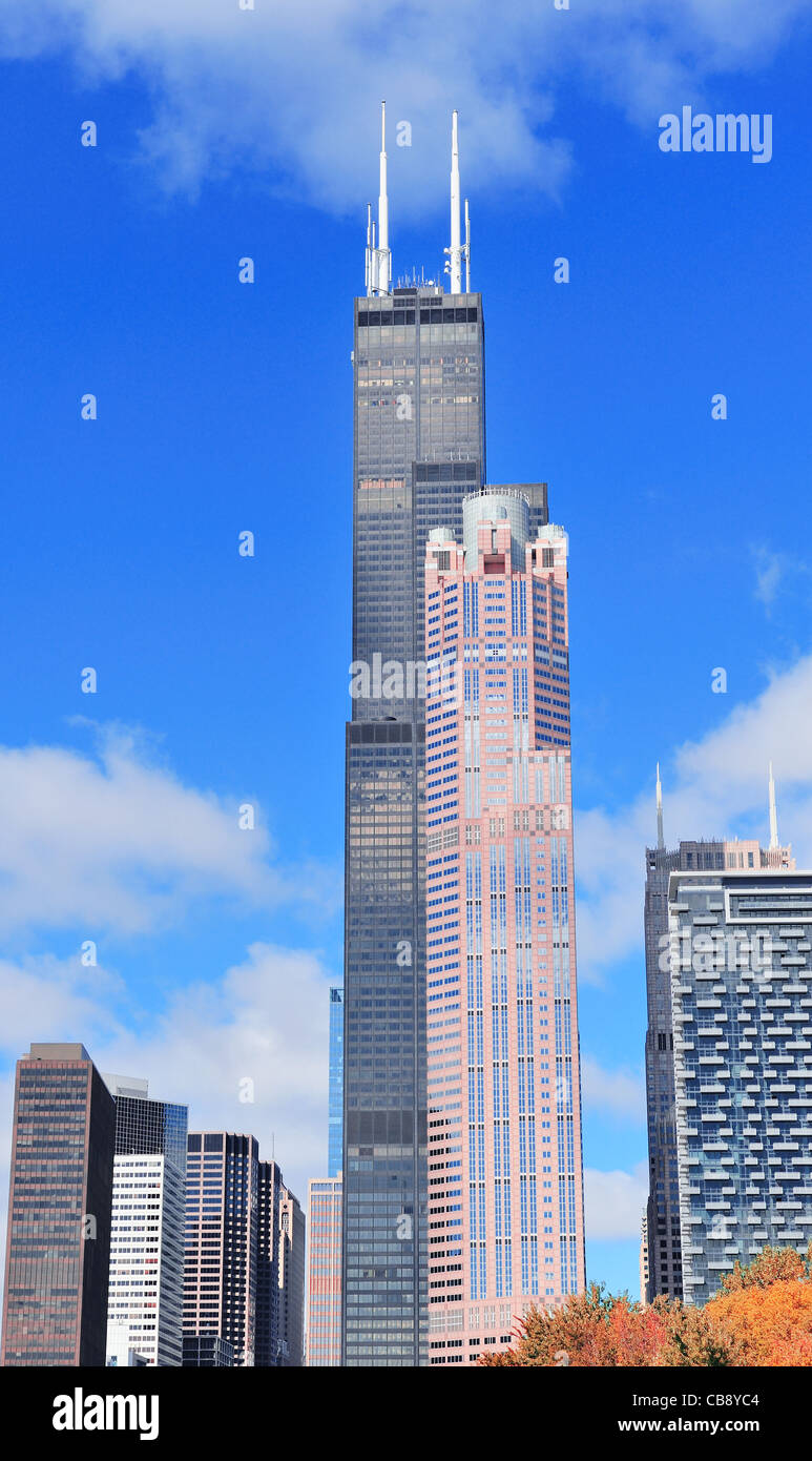 Willis Tower closeup Stockfoto