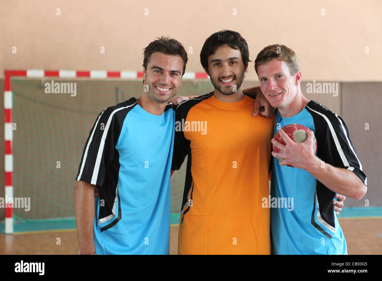 Handballer Stockfoto