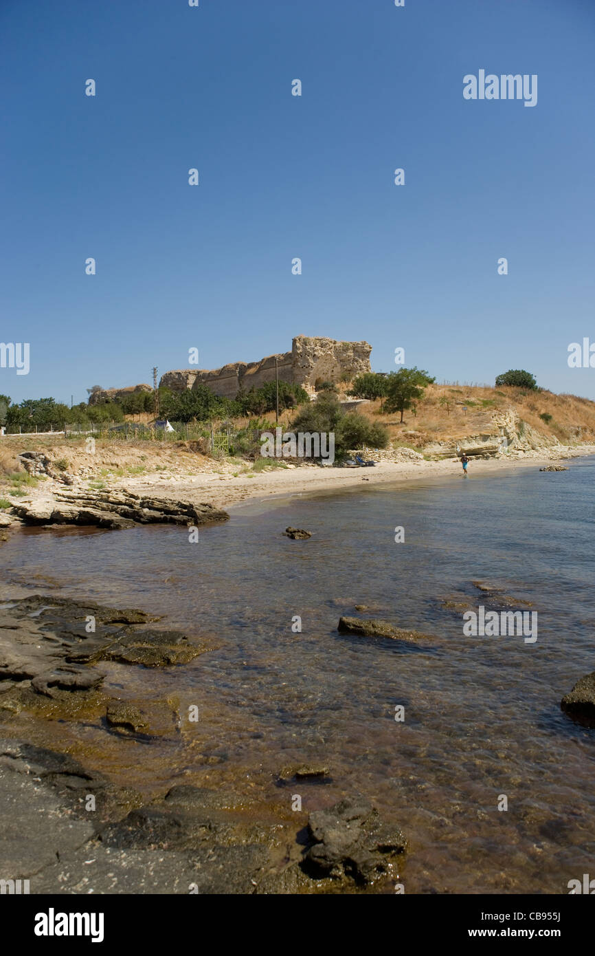 Die Seddulbahir Festung von V-Strand auf der Halbinsel Gallipoli angegriffen in der Kampagne 1915 im ersten Weltkrieg Stockfoto