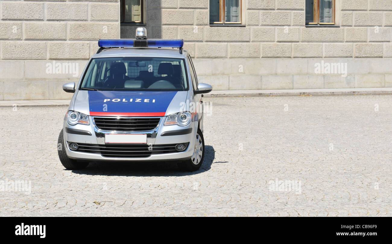 Polizei-Auto Stockfoto