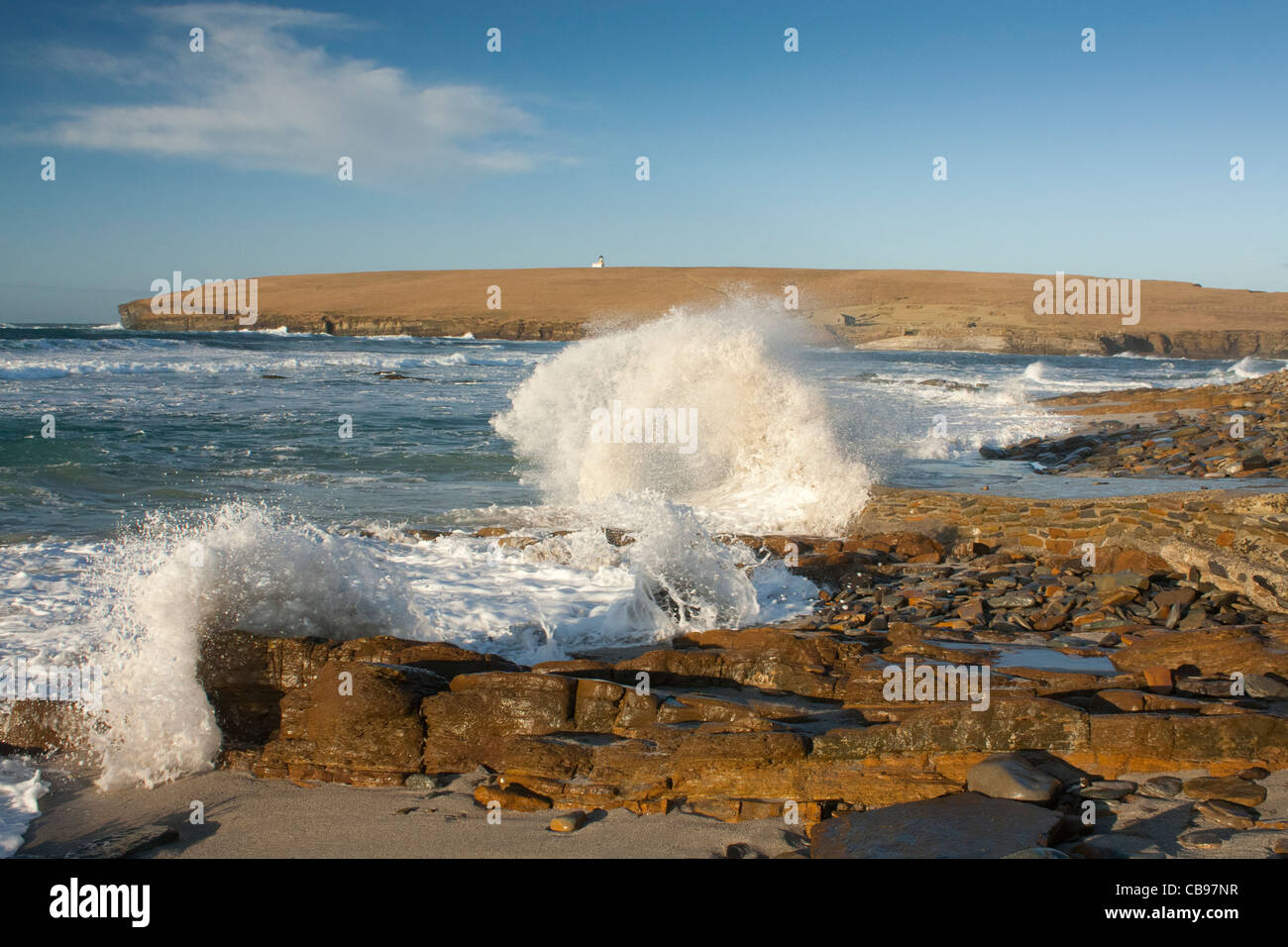 Die Orkney-inseln, Birsay Küste Stockfoto