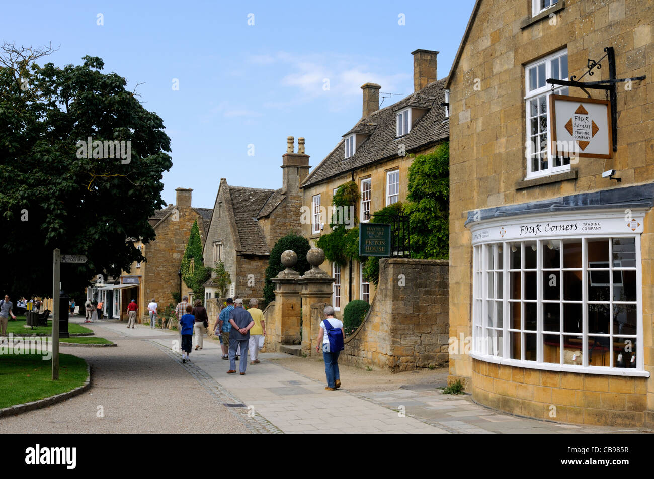 Broadway High Street, Worcestershire, England. Stockfoto