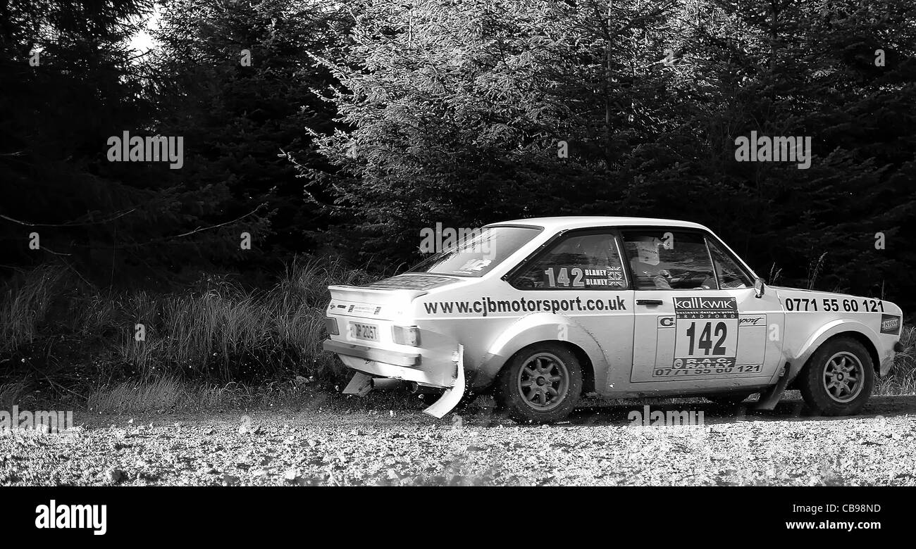 Ford Escort Mk II Rallye-Auto Stockfoto