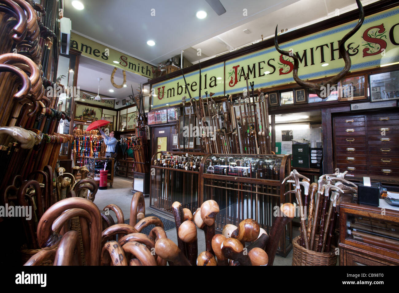 James Smith & Sons Umbrella Shop, London, UK Stockfoto