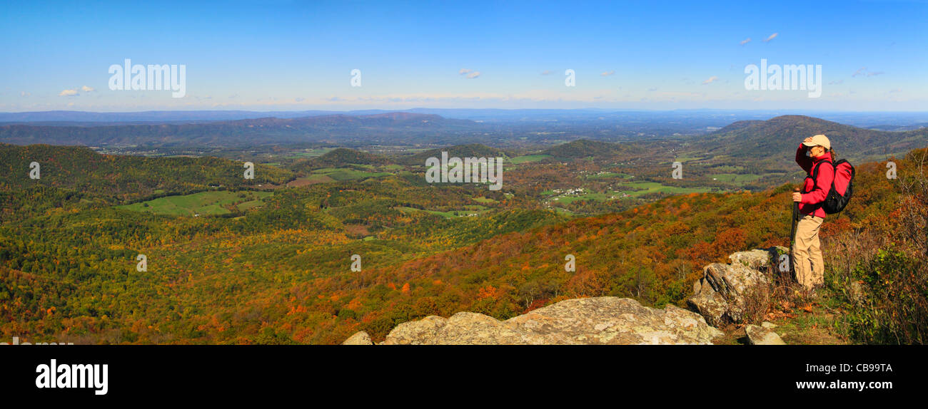 Süden Marschall, Appalachian Trail, Shenandoah-Nationalpark, Virginia, USA Stockfoto
