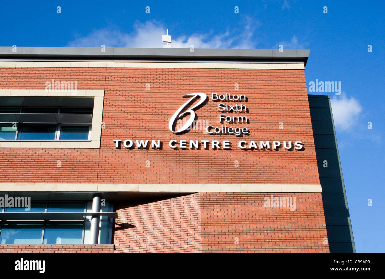 Bolton Sixth Form College, Deane Road, Bolton, größere Manchester, England, Vereinigtes Königreich Stockfoto