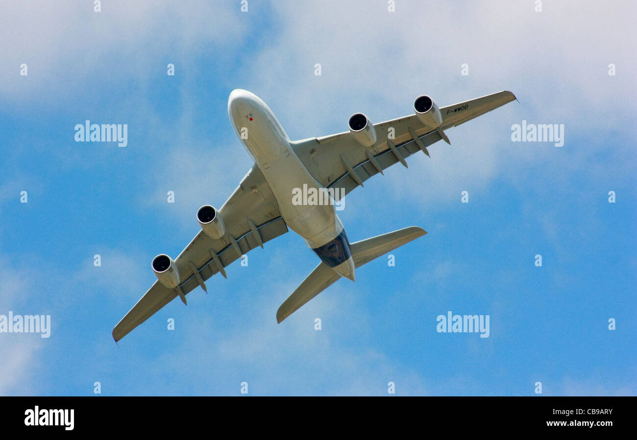 Airbus A380 in Paris Le Bourget Airshow 2011 Stockfoto