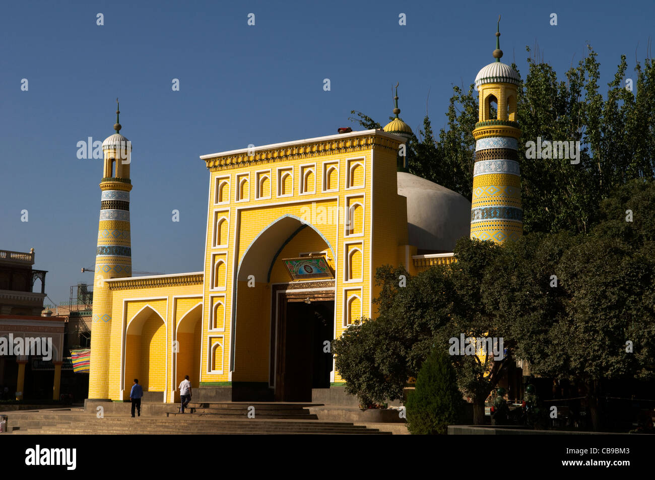IdKa Moschee in Kashgar ist Symbol der antiken Seidenstraße Stadt. Stockfoto
