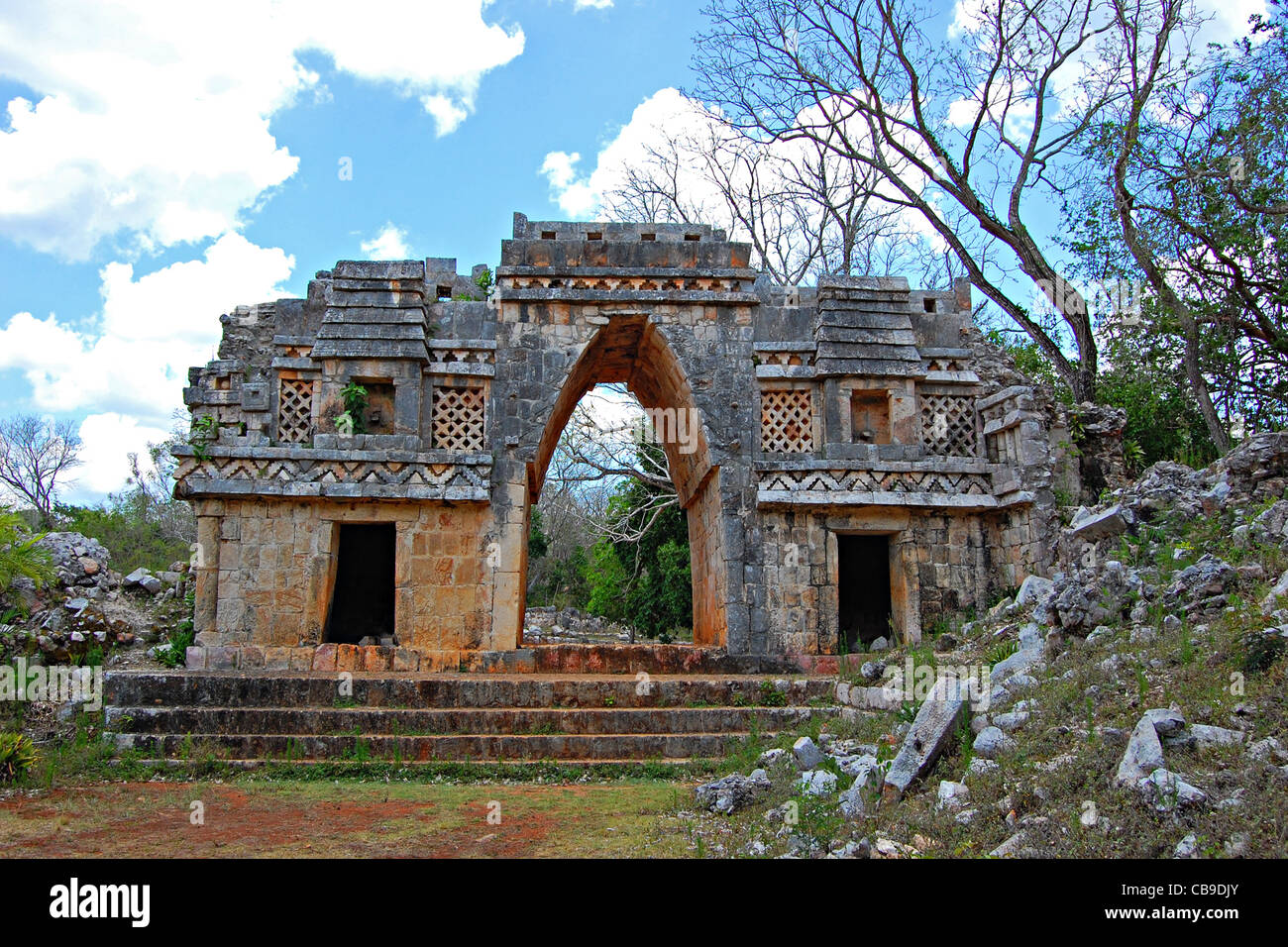 Maya-Bogen am Labná, Yucatan, Mexiko Stockfoto
