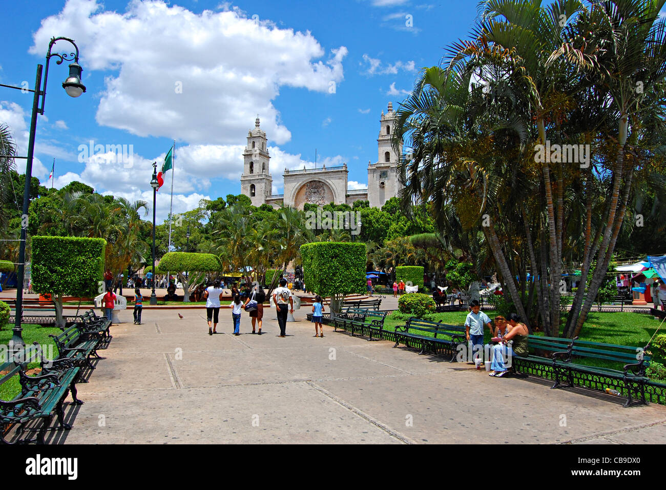 Plaza Major, Merida, Mexiko Stockfoto